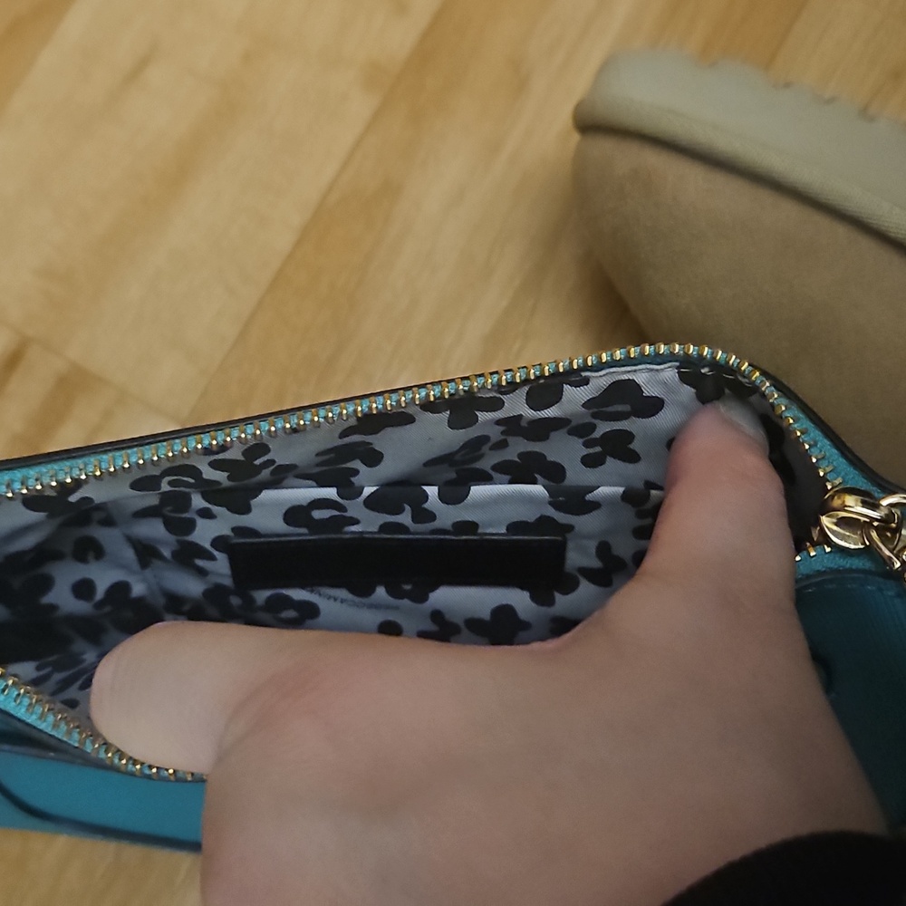 Rebecca Minkoff Aqua/teal Avery Saffiano Leather Crossbody Bag - Picture 5 of 8